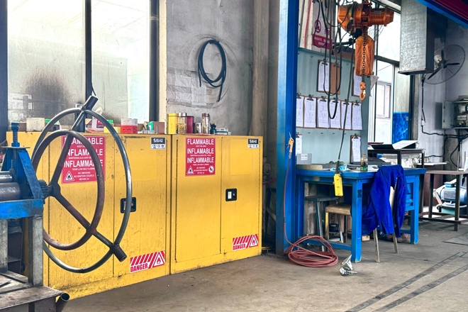 ตู้เก็บของเหลวไวไฟสำหรับอุตสาหกรรมเคมี